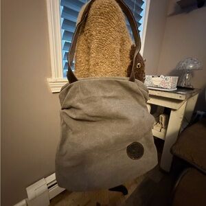 Gray Canvas Tote Bag
